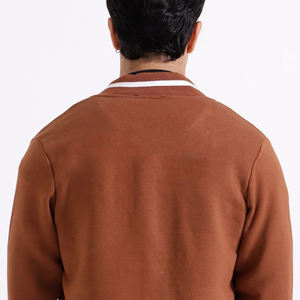 Veste universitaire brodée pour homme de qualité supérieure, col montant, logo personnalisé, manches longues, style urbain, en promotion - Product Image 5