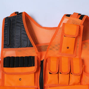 Chaleco Táctico Naranja Transpirable para Exteriores con Múltiples Bolsillos, Chaleco Táctico de Entrenamiento y Caza, Chaleco de Liberación Rápida - Product Image 5