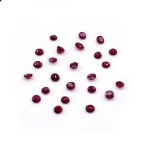 Rubis naturels de Birmanie non traités, calibrés, 3 mm, ronds, facettés, taille marquise, pierres précieuses en vrac, couleur rouge, pour accessoires de bijouterie - Product Image 4