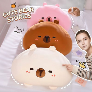 Oso de Peluche Rosa Aika Kawaii, Súper Suave, Relleno de Algodón PP, Cojín <span class=keywords><strong>Mochi</strong></span> para Aliviar el Estrés, Almohada Suave para Abrazar, Decoración de Dormitorio - Product Image 5