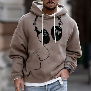 Sudadera con Capucha Extra Grande para Hombre, Invierno, Impresión Digital Sólida, ODM, 100% Algodón Orgánico, Alta Calidad, Opciones Personalizadas, Venta al Por Mayor - Product Image 6