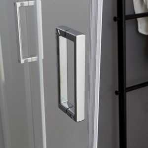 Cabina de Ducha Económica Cromada Lima de 70x90 con Vidrio de 4mm, Marco Cromado de 90x70 Pulgadas, Cortinas de Ducha de Calidad - Product Image 5
