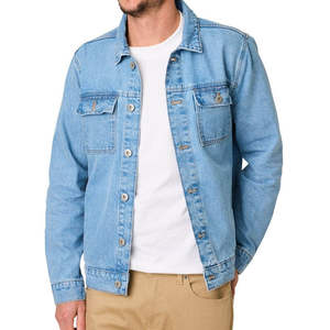 Vestes pour hommes en gros, vestes en toile denim de haute qualité pour hommes, coupe ajustée, décontractées, respirantes, logo sur le devant, prix raisonnable - Product Image 1