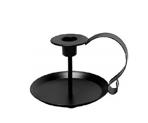 Bougeoir noir bougeoir bougeoir bougeoir en fer Menorah et candélabre fournisseurs artisanaux Inde - Product Image 1