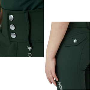 New Design Equestrian Front Seam <b>Kids</b> High Waist Full Seat Breeches with Custom Silicon Print, Children Riding Pants, Jodhpur - Product Image 4