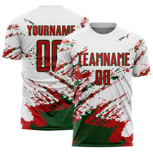 Maillot de football personnalisé unisexe pour adultes, 100% polyester, impression par sublimation, respirant, séchage rapide, personnalisation du nom de l'équipe - Product Image 5