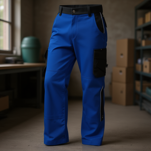 Pantalones de Trabajo BRUNO Talla 56 Azul Marino/Negro FHB Ropa de Trabajo Elegante - Product Image 3
