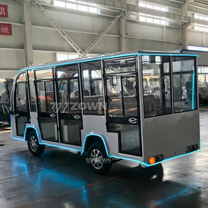 รถรับส่งไฟฟ้าสำหรับเที่ยวชมสวนสัตว์รถรับส่งปิดล้อมแบตเตอรี่100AH 60V 8-23ที่นั่งรับประกัน2ปีแบบคลาสสิก - Product Image 4