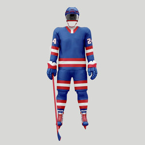 Conjuntos de uniformes de hockey sobre hielo para adultos para hombres más vendidos con colores personalizados, tela transpirable duradera de alta calidad para trajes de equipo - Product Image 4