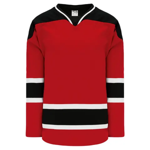 Maillot de hockey sur glace en tissu confortable pour hommes | Maillot de hockey sur glace pour hommes Maillot de hockey sur glace à col en V et à manches longues personnalisé - Product Image 6