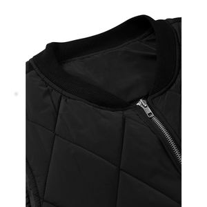 Chaqueta con cremallera reflectante impermeable de otoño Logotipo bordado personalizado Logotipo de color acolchado y personalizable - Product Image 2