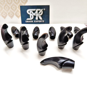 Protector de Punta de Arco Largo de Cuerno de Búfalo, Hecho a Mano, para Arcos de Madera, Accesorios Duraderos de Cuerno - Product Image 1