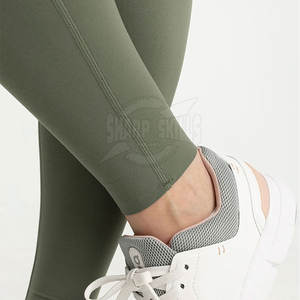 เลกกิ้งแห้งเร็วของผู้หญิงผ้าถักระบายอากาศได้ดีสไตล์ลำลองมีโลโก้เอว - Product Image 5