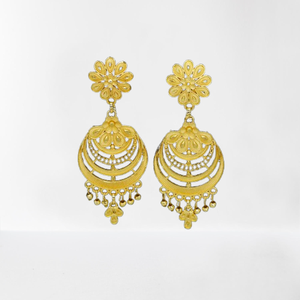 Women's Gold-Plated Designer <b>Jewelry</b> <b>Set</b> New <b>Indian</b> Antique Earrings for Party Fashionable Artificial Gold Plated Earrings - Product Image 1