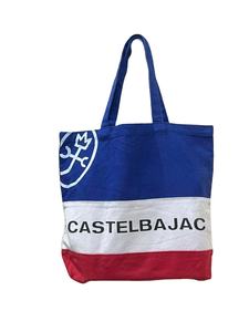 Mini unisexe recyclé réutilisable coton toile Shopping sac fourre-tout Logo imprimé personnalisé pleine taille deux ouvertures Vintage MINH HA bonbons - Product Image 5