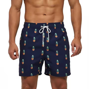 Pantalones cortos unisex de verano, pantalones cortos de playa de cintura media de secado rápido de estiramiento alto, logotipo impreso OEM, estilo informal de patrón sólido, recién llegado - Product Image 6