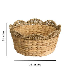 Set of 3 Water Hyacinth Woven Round Multi Handmade Storage <b>Basket</b> Wholesale eco-friendly Made in Vietnam - Product Image 6