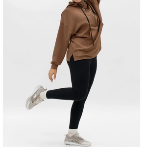 Custom Heavyweight Oversized Modest Islamic Muslim Cotton <b>Women's</b> Hoodies <b>Sweatshirts</b> for Ladies Quarter Zip Ladies Hoodie <b>Dress</b> - Product Image 3