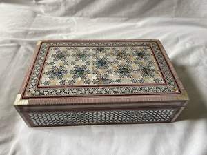 Premium Handmade Modern Luxury Wooden Mother Pearl Inlay <b>Floral</b> Pattern Customizable Jewelry <b>Box</b> <b>Storage</b> Organizer Accessories - Product Image 6