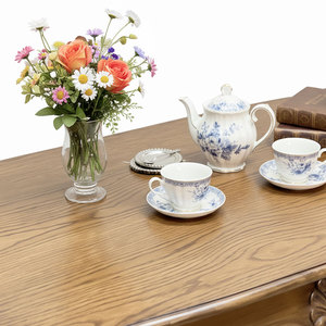 Louis Traditional Rectangular <b>Coffee</b> <b>Table</b> Handmade 101x54x52cm Rubber Wood Durable Living Room Furniture Storage Model TT68271 - Product Image 3
