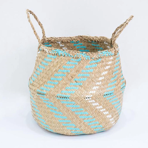 Natural Woven Seagrass <b>Belly</b> <b>Baskets</b> Handmade Storage Organizer <b>Basket</b> From Vietnam Customized - Product Image 4