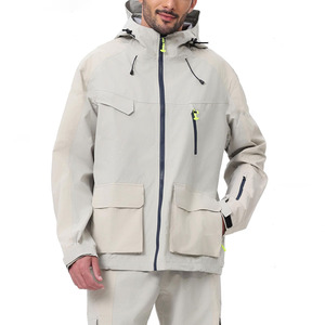 Vêtements en polyester respirants à manches longues de style streetwear, veste de randonnée imperméable à capuche, combinaisons de pluie pour hommes - Product Image 4