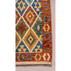 พรมอิมาโกะ ไมมาณา อัฟกานิสถาน คิลิม ขนาด 201 x 89 ซม. น้ำหนัก 0 กก. พรมปูพื้นและชุดพรม - Product Image 5