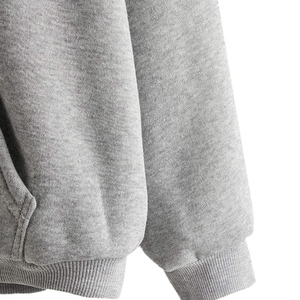 Sudadera con Capucha Extra Grande de Invierno para Mujer, Personalizada con Logotipo, 100% Algodón de Alta Calidad, Informal, de Manga Larga, con Bolsillos, Color Sólido - Product Image 6
