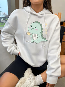 OEM Venta al por mayor de las mujeres Unisex de gran tamaño de invierno de algodón sudaderas con capucha multicolor Streetwear personalizable impreso capucha frontal último - Product Image 6