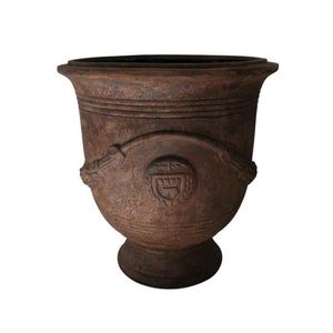 ชุดกระถางปลูกต้นไม้ไฟเบอร์กลาสทรงสี่เหลี่ยมสำหรับปลูกต้นไม้ในร่มสไตล์ดั้งเดิม3ชิ้น - Product Image 2