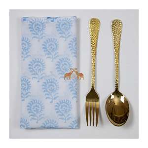 Servilletas de Algodón Orgánico al por Mayor, Hechas a Mano con Estampado Floral, Ligeras y Lavables - Product Image 6