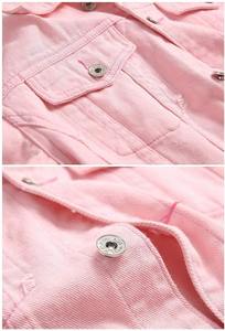 Vestes en jean unisexes sur mesure 2026, style oversize, manches régulières, col montant, broderie, boutonnage basique avec poches, taille plus - Product Image 3