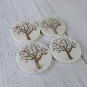 Juego de posavasos con incrustaciones de latón y mármol hechos a mano-Eleva tu espacio con artesanía exquisita-Vendedor superior en Ali Baba - Product Image 4