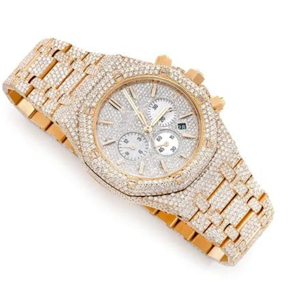Venta al por mayor Iced Out Moissanite Reloj | VVS Skeleton Diseño Presidencial de Lujo - Product Image 6