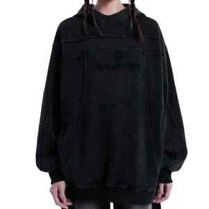 OEM ODM personalizado hombres Rhinestone sudaderas con capucha DTG DTF sublimación sudadera Streetwear pulóver ropa Casual - Product Image 5