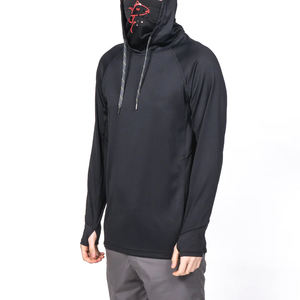 Sweat à capuche imprimé personnalisé à la mode pour hommes séchage rapide 100% polyester imperméable respirant à manches longues grande taille vêtements de pêche - Product Image 1