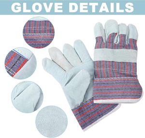 Guantes de Trabajo de Cuero Vacuno de Alta Calidad, Grado 707, para Hombre, de Cuero Vacuno Dividido, para Seguridad, Jardinería, Construcción y Conducción - Product Image 2