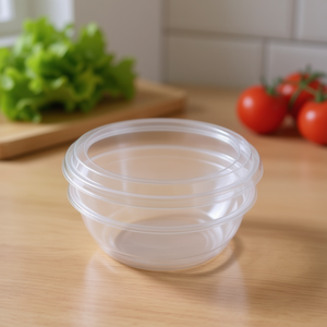 Ciotola per Insalata Trasparente in PS da 32oz con Base e Coperchio, Utensili per Insalata - Product Image 3