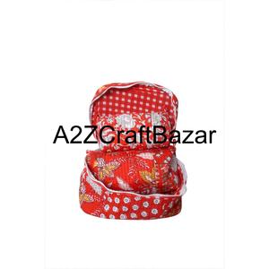 Ensemble de 3 sacs organisateurs de cosmétiques en coton de qualité supérieure - Petite taille pour les essentiels quotidiens et les voyages - Product Image 4
