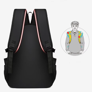 Sac à dos pour ordinateur portable 900D Oxford résistant à l'eau, léger et robuste, pour le travail et les voyages, avec fermetures éclair renforcées, protection pour ordinateur portable - Product Image 4