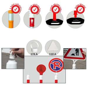 Dubal Sar Uyar Dikmesi 2 Reflektifli-100 X 6 cm Traffic Warning Products - Product Image 4