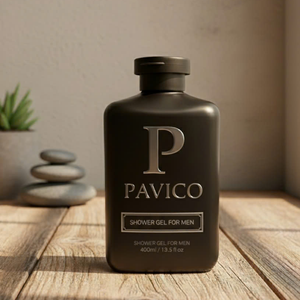 Flacon de shampooing en plastique PET carré de 350 ml de la marque Premium Pavico avec impression sérigraphique, bouchon pompe personnalisé pour hôtel, spa, service OEM - Product Image 2