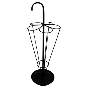 Porte-parapluie de qualité exclusive faite à la main et support Design moderne métal et fer fonction pliante pour bureau patio maison hôtel décor - Product Image 2