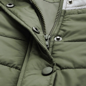 Veste matelassée tendance en tricot respirant pour femmes, saison froide, hiver, matelassée, chaude, en cuir véritable, ajustée - Product Image 5