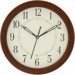 High Quality Analog Wall Clock Classy 6357 Plastic Red Office Home Hotel Premium Multi Purpose In Stock Competitive Rate Exports - Product Image 4