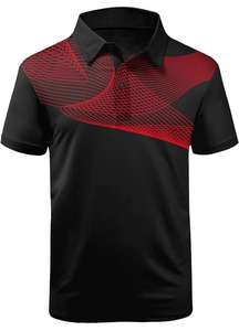 Fabricant de polo de golf à manches courtes en polyester 100% pour hommes, tissu tricoté en jersey respirant avec logo à motif imprimé - Product Image 5