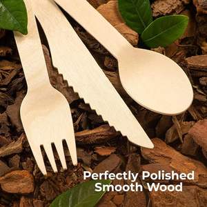 Ensemble de couverts personnalisés, ustensiles en bois, outils de cuisine pour remuer, retourner et servir - Product Image 3
