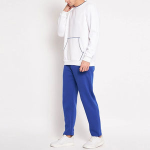 Chándales de invierno para hombre con logotipo personalizado, 100% algodón, peso pesado, ecológico, a prueba de viento, 2 piezas, chándal, conjuntos de chándal para correr - Product Image 3