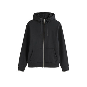 Unisex Full Zip Up Plain Hoodie with Pockets and Drawstring Hood Thick Fleece Casual Hoodie for Winter Wear - Product Image 1