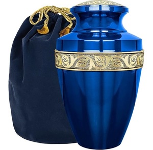 Hermosa urna de cremación decorativa de Metal sólido conmemorativo para adultos, hombres, mujeres, grandes urnas de cremación de latón para cenizas humanas - Product Image 5